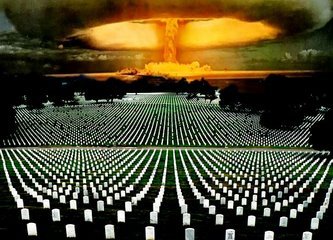 Bomba atomica y cementerio